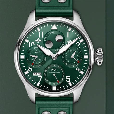 iwc perpetual calendar green|iwc pilot perpetual calendar.